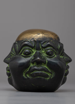 Buddha Head with Four Faces | Serene and Spiritual Sculpture for Tranquility