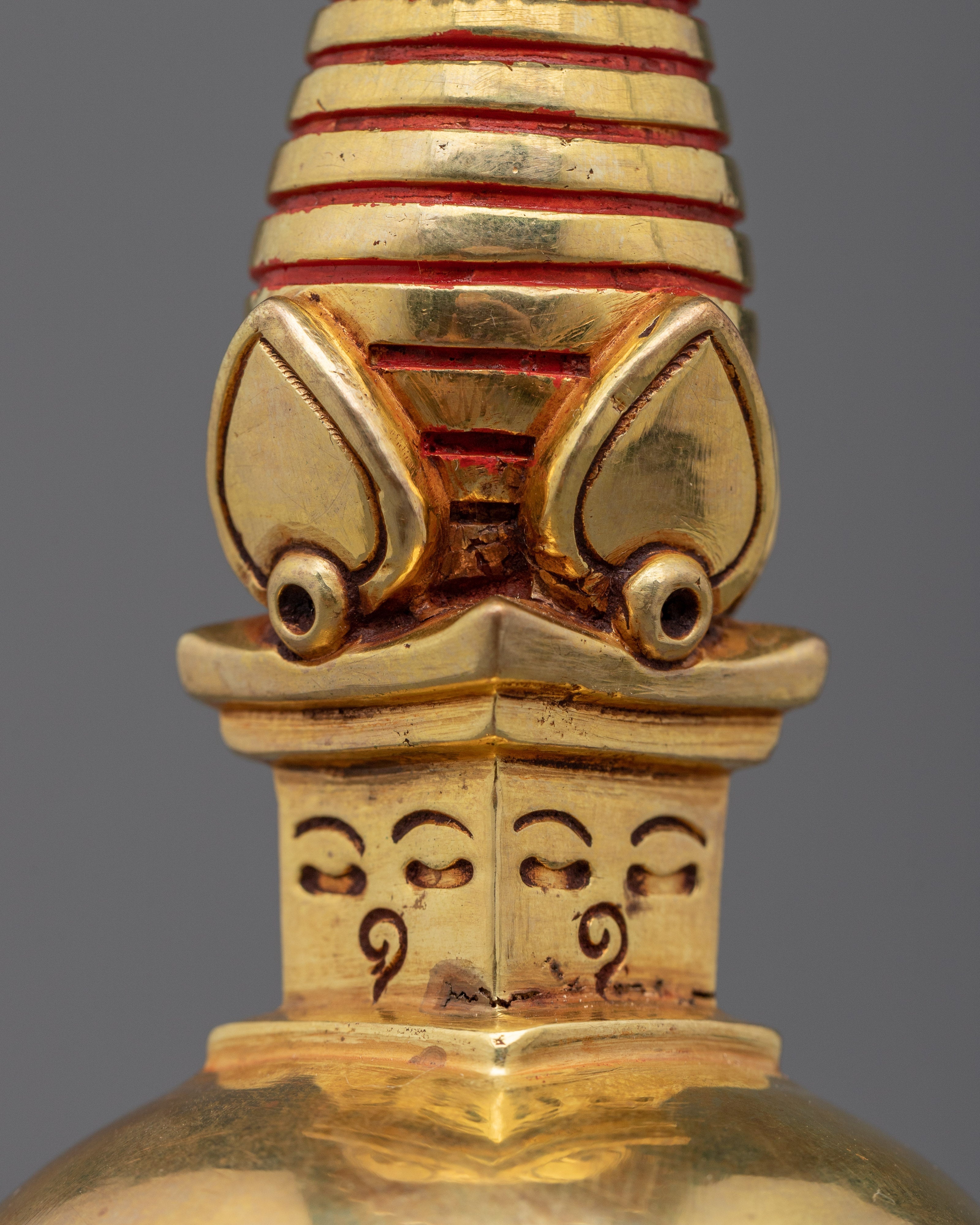 Tibetan Stupa Statue | Traditional Buddhist Stupa for Meditation & Spiritual Decor