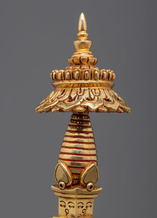 Tibetan Stupa Statue | Traditional Buddhist Stupa for Meditation & Spiritual Decor