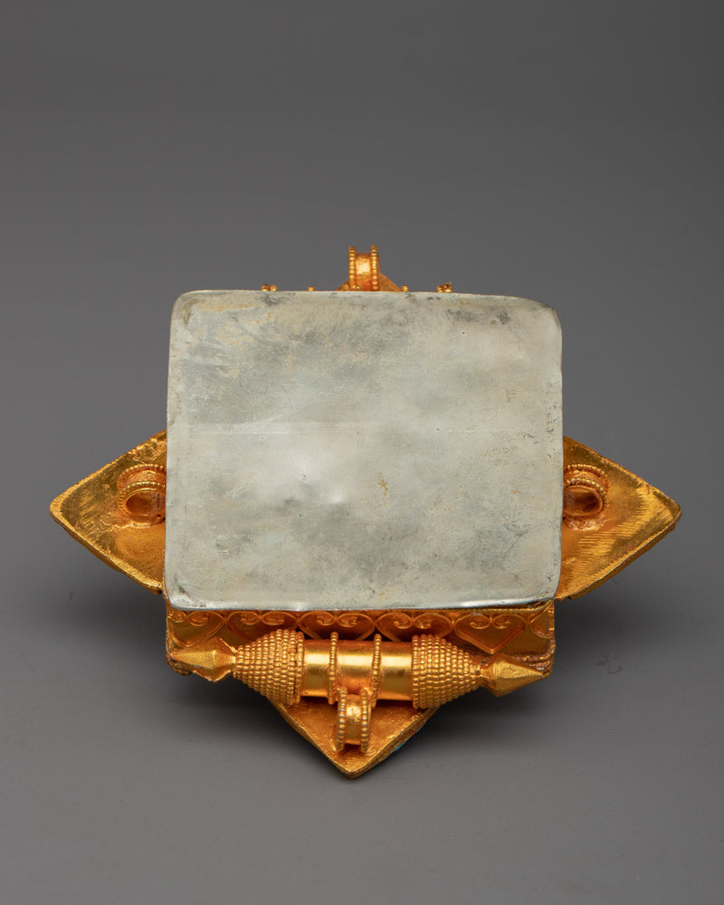 Exquisite 24k Gold Plated Ghau Box | Luxurious Keepsake for Your Precious Memories