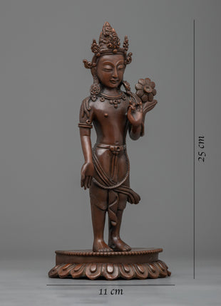 Standing Chenrezig Statue | Traditional Avalokiteshvara Art