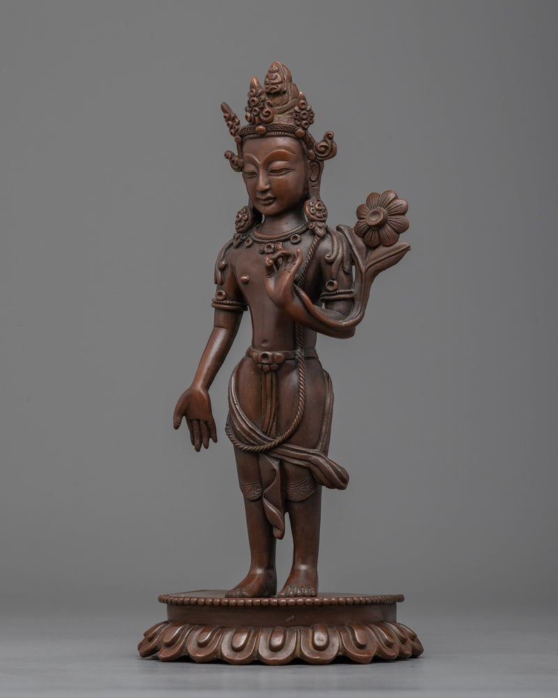 Standing Chenrezig Statue | Traditional Avalokiteshvara Art