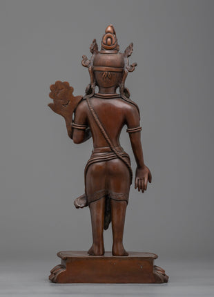 Standing Chenrezig Statue | Traditional Avalokiteshvara Art