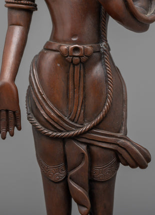 Standing Chenrezig Statue | Traditional Avalokiteshvara Art