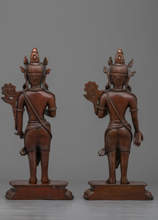 Standing Chenrezig Set Statue | sacred masterpiece for spiritual enlightenment