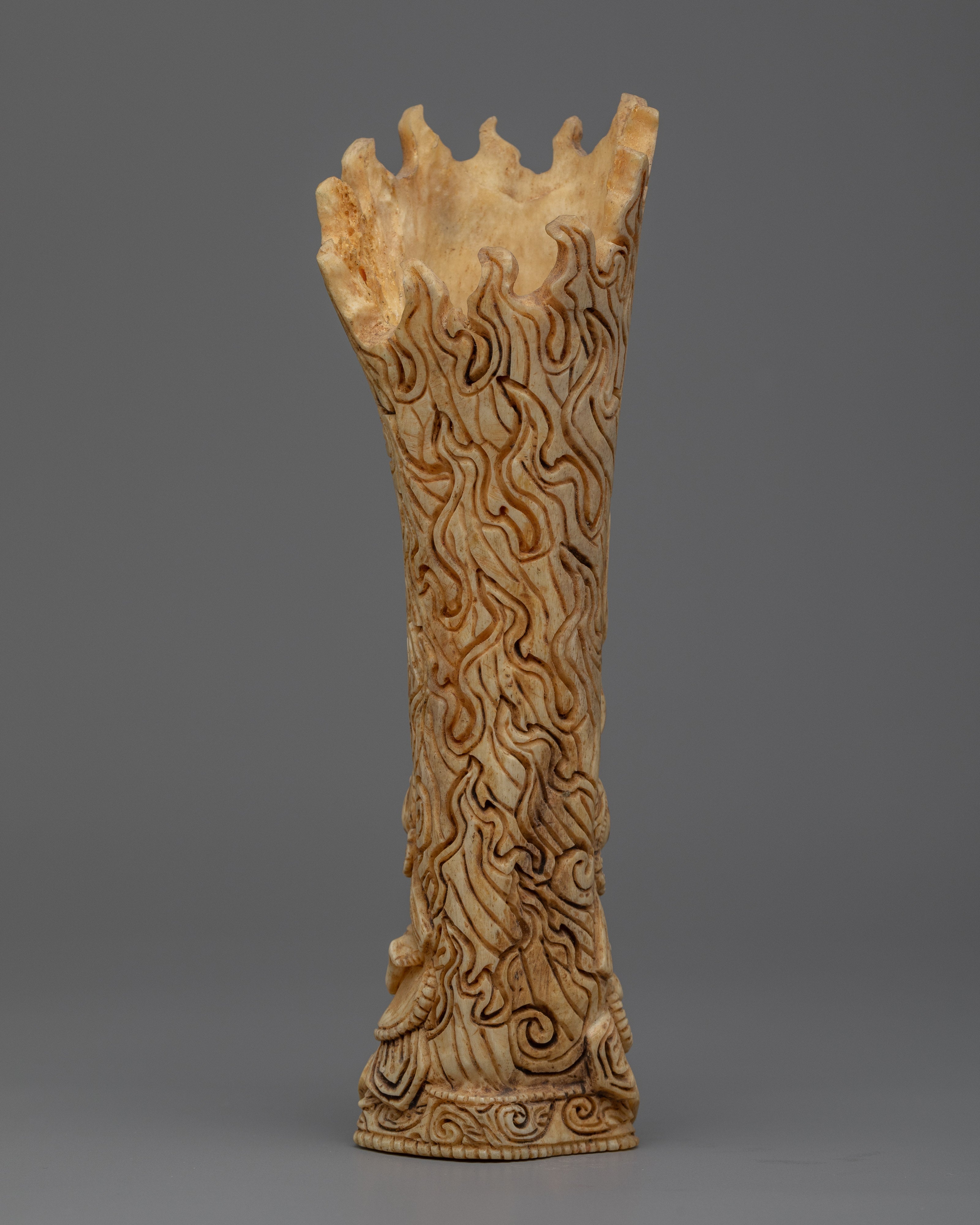 Exquisite Ethically Sourced Bone Mahakala | Handcrafted Beauty for Spiritual Empowerment