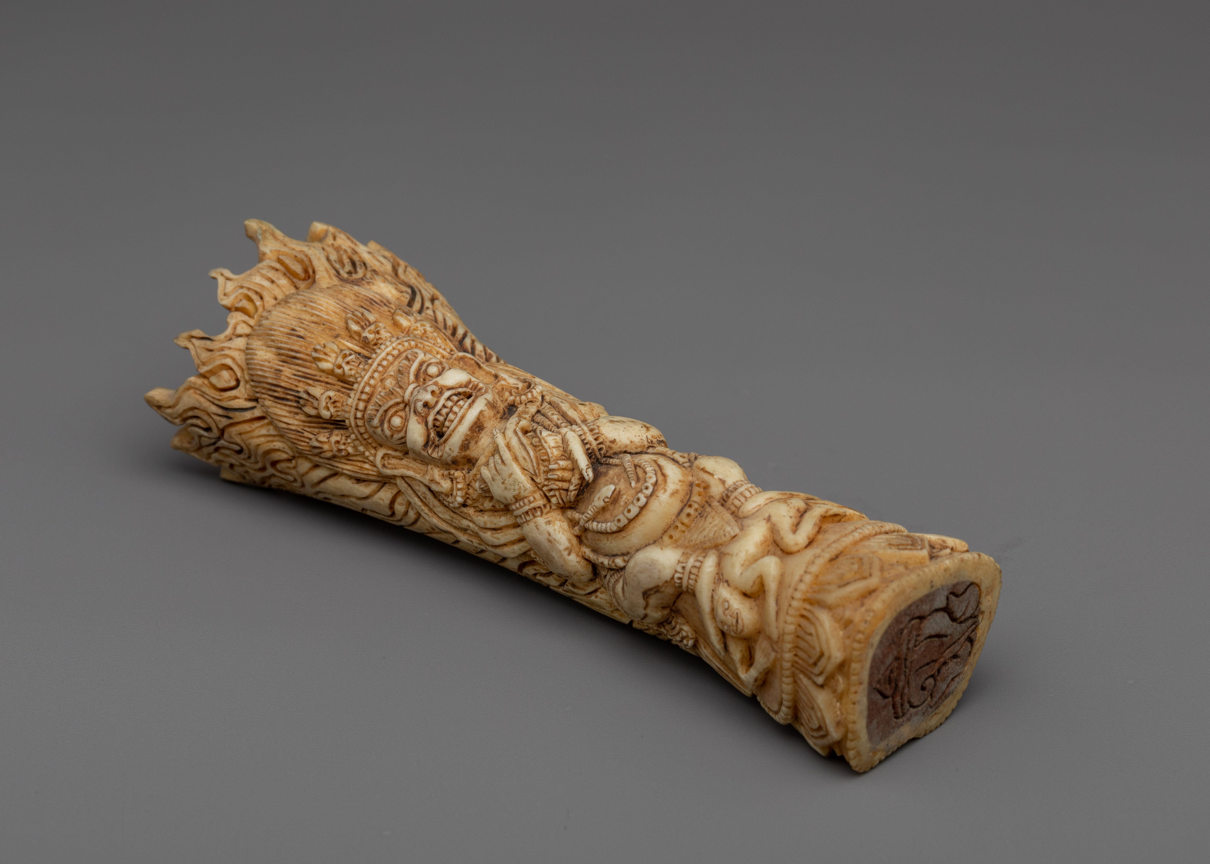Exquisite Ethically Sourced Bone Mahakala | Handcrafted Beauty for Spiritual Empowerment