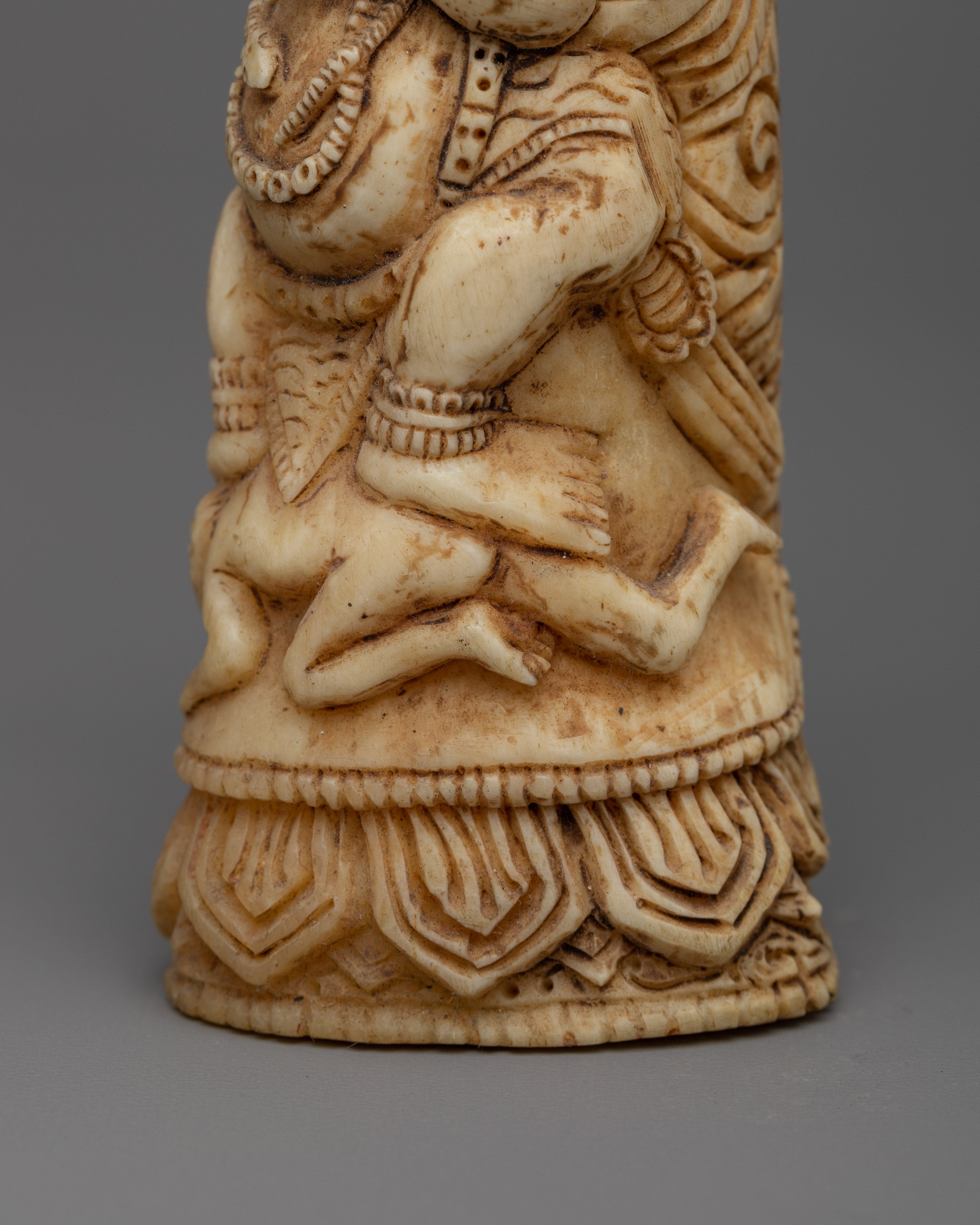Exquisite Ethically Sourced Bone Mahakala | Handcrafted Beauty for Spiritual Empowerment