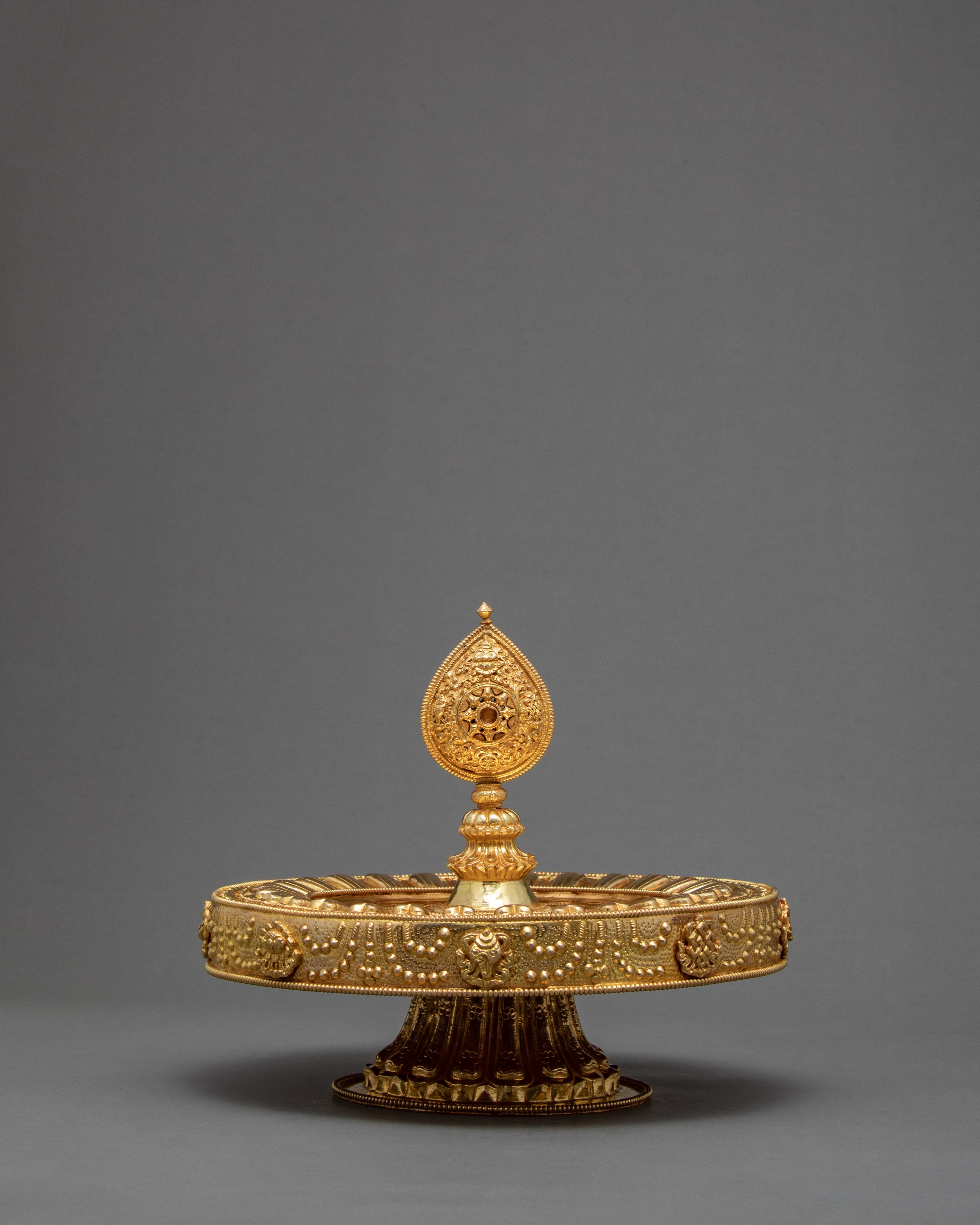 Full Gold Mandala | Buddhist Altar Supplies | Rice Offering Set