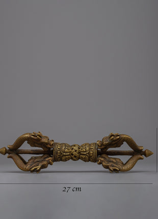Tibetan Brass Vajra | Invoking Sacred Energies and Protection