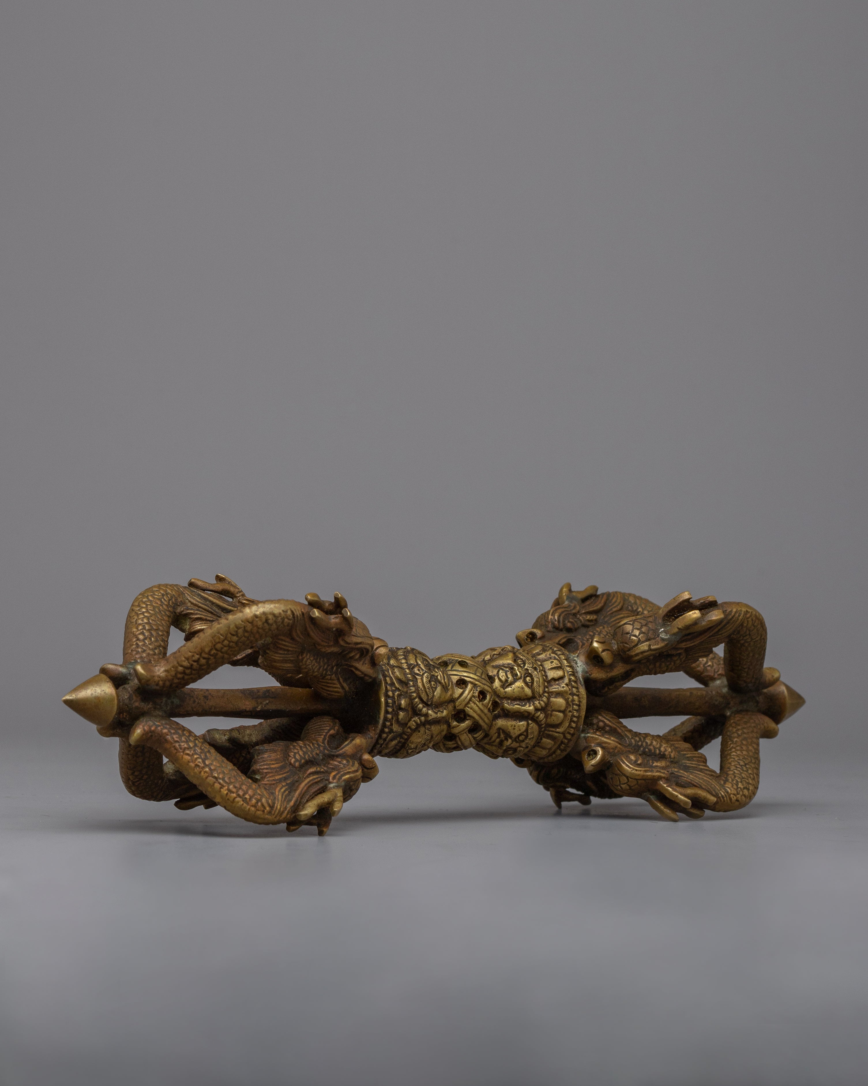 Tibetan Brass Vajra | Invoking Sacred Energies and Protection