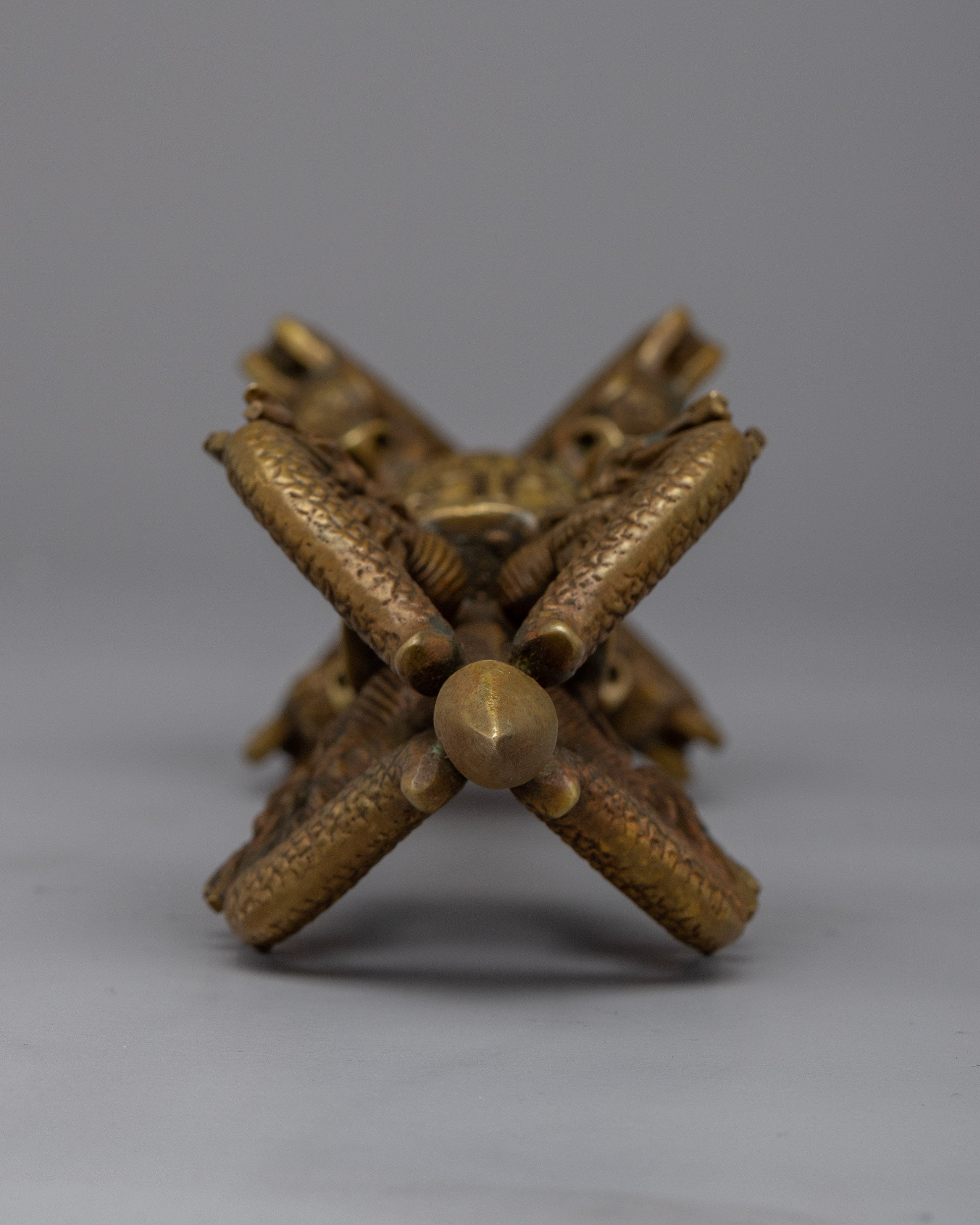 Tibetan Brass Vajra | Invoking Sacred Energies and Protection