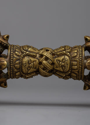 Tibetan Brass Vajra | Invoking Sacred Energies and Protection