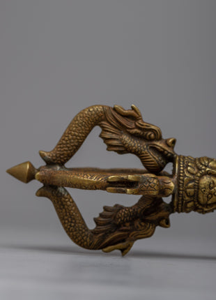Tibetan Brass Vajra | Invoking Sacred Energies and Protection