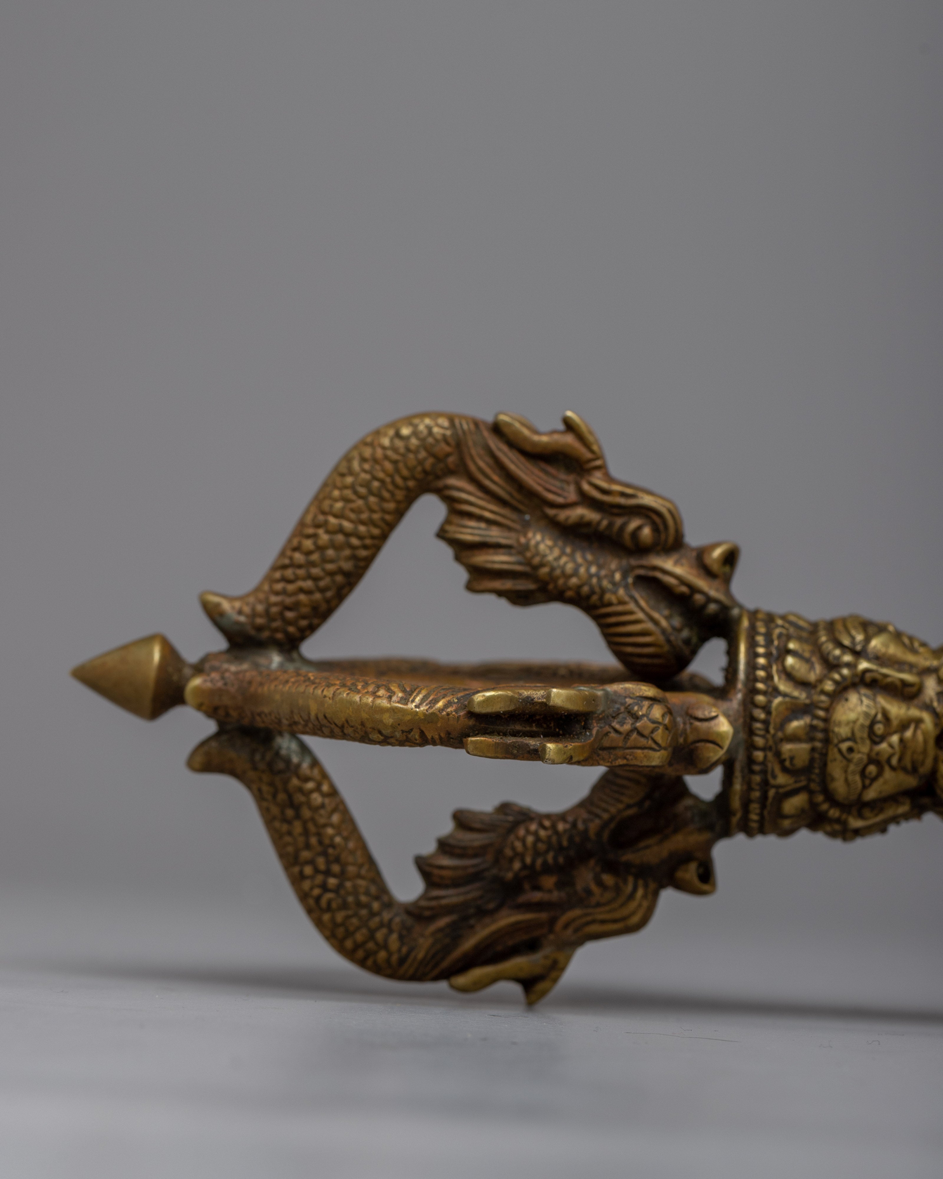 Tibetan Brass Vajra | Invoking Sacred Energies and Protection