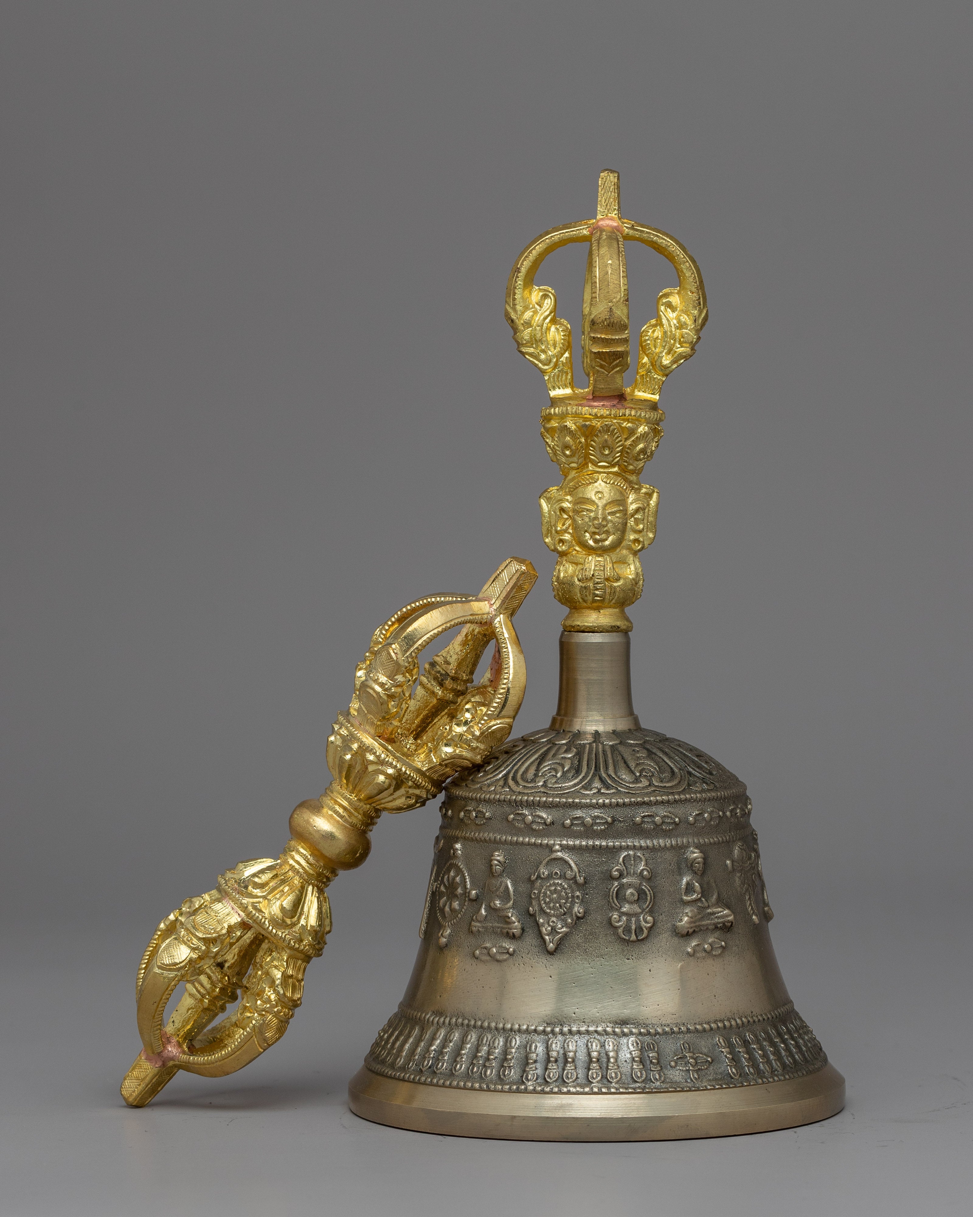 Buddhist Vajra and Bell Set | Tibetan Buddhist Ceremonial Tools