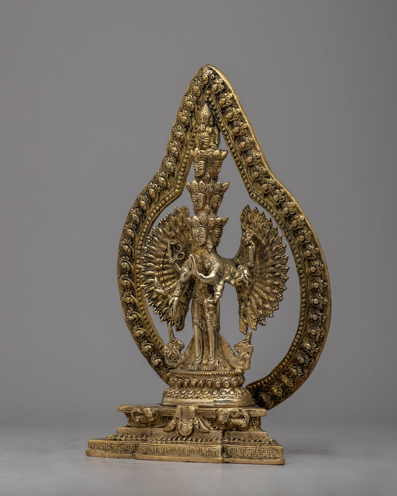 1000 Armed Chenrezig Bodhisattva Statue | Himalayan Buddhism Sculpture