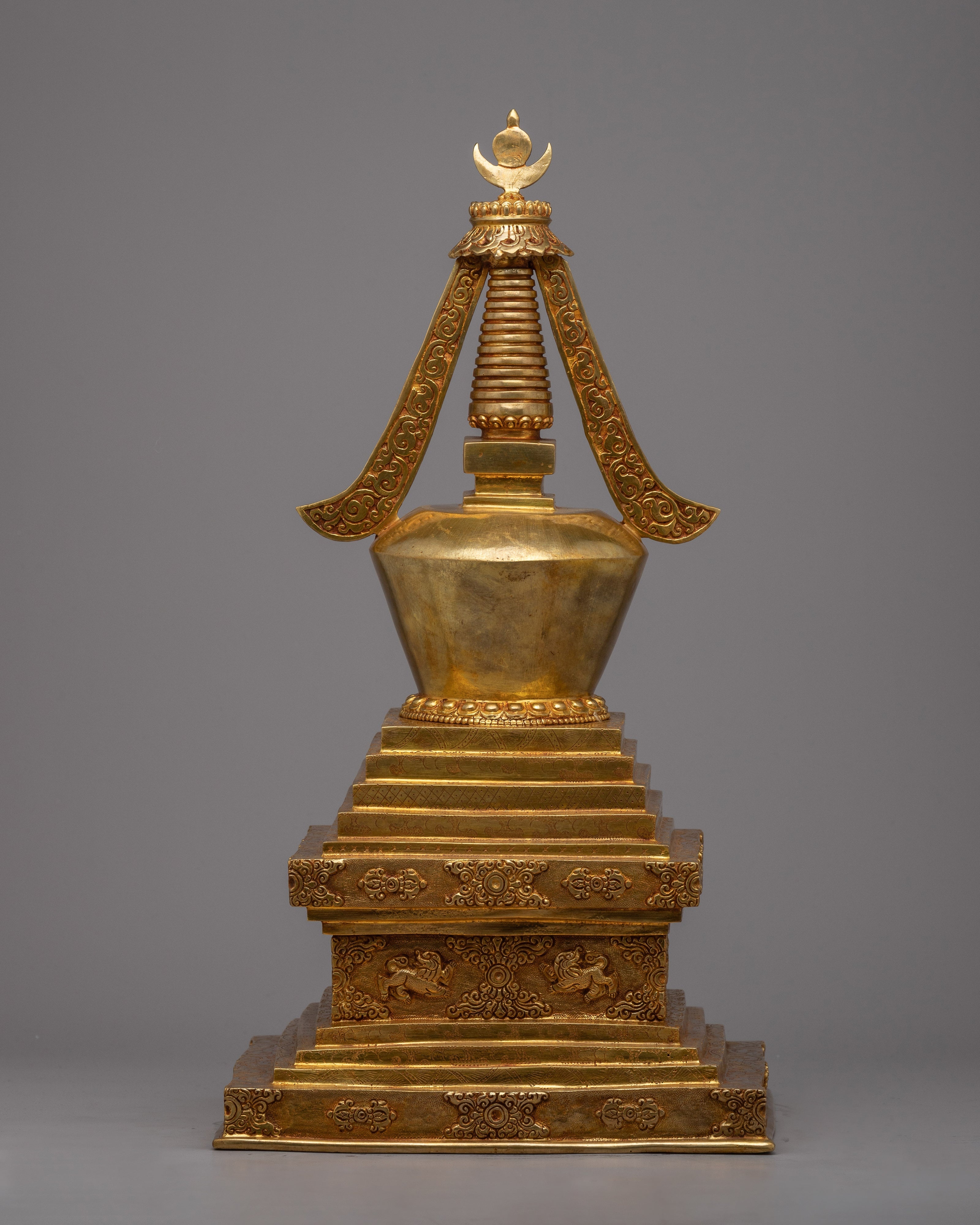 The Great Stupa | Exquisite Copper Body for a Stunning Centerpiece