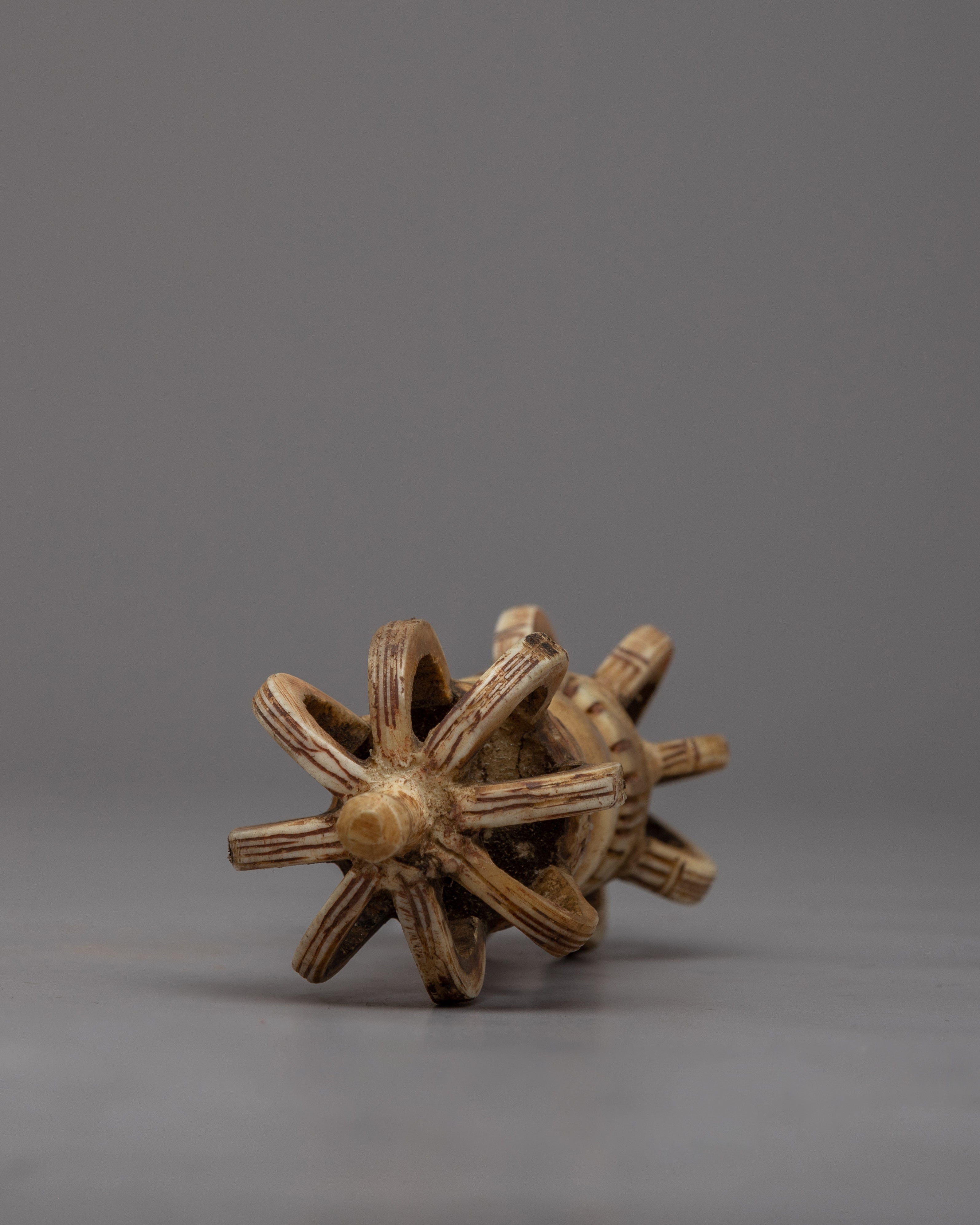 Tibetan Ethically Sourced Bone Vajra | Sacred Ritual Tool for Spiritual Seekers