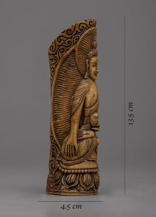 Enlighten your space with the Shakyamuni Buddha | Ethically Sourced Bone Sculpture