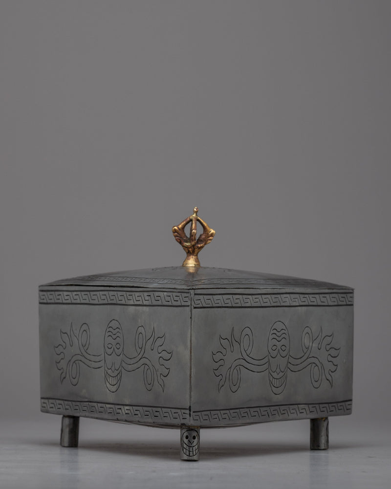 Handcrafted Metal Treasure Box | Treasure Chest of Beauty and Craftsmanship