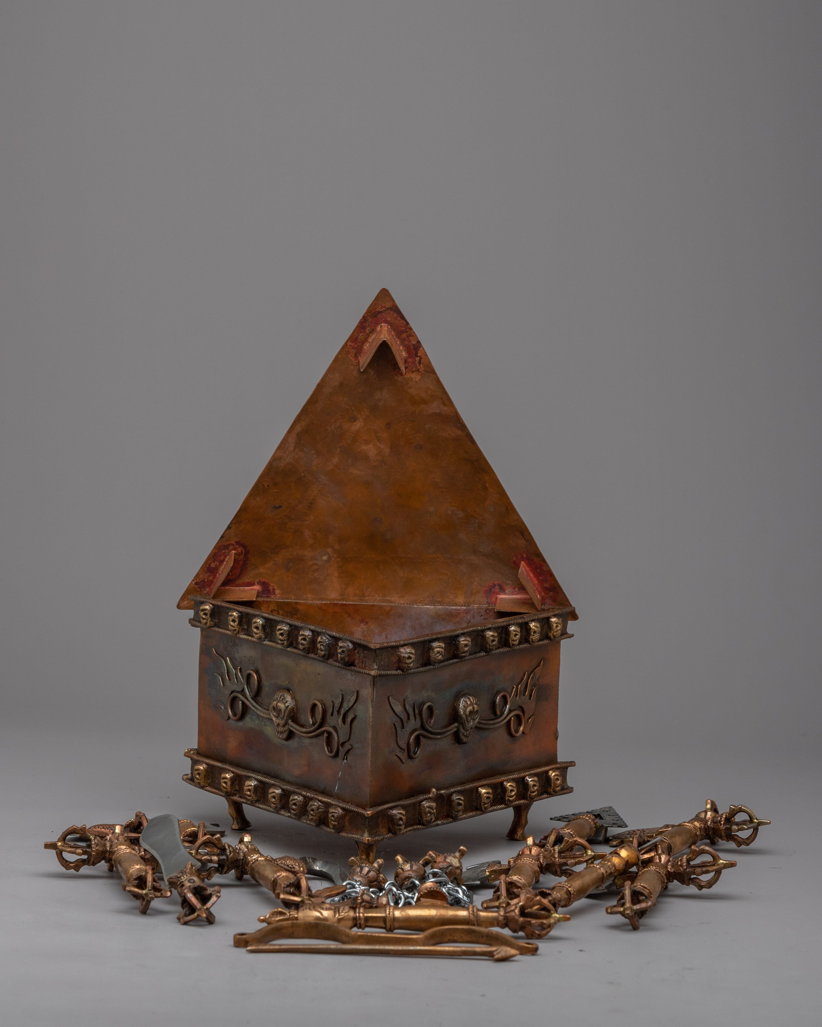 Treasure Box Case with the Ritual Items | Nepal Royal Treasure Box