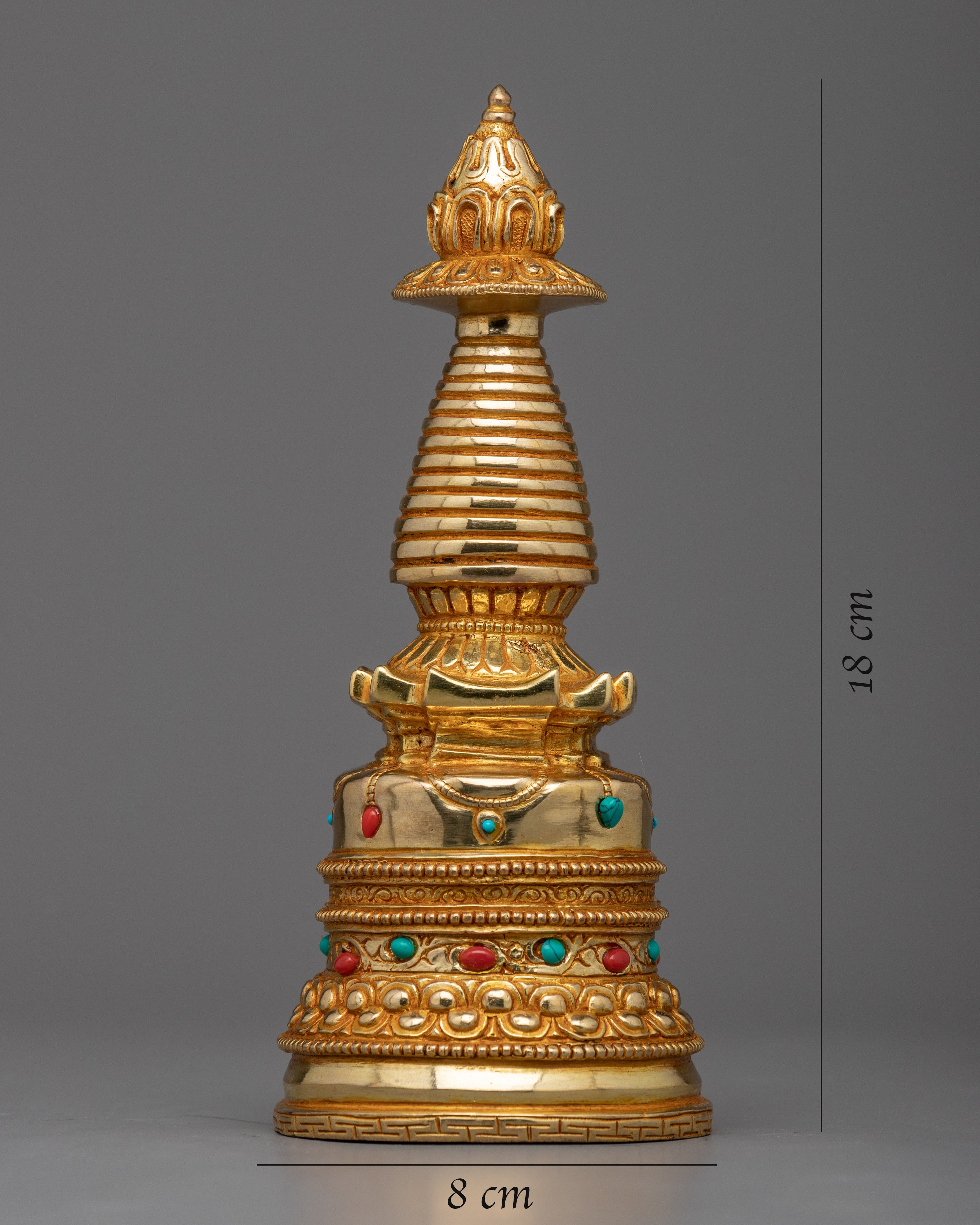 Tibetan Copper Stupa | Elevate Your Space with Stupa