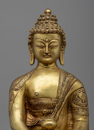Dhyani Amitabha Buddha Statue | Traditional Himalayan Art Nepal