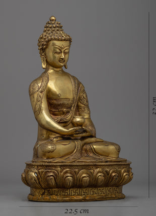Dhyani Amitabha Buddha Statue | Traditional Himalayan Art Nepal