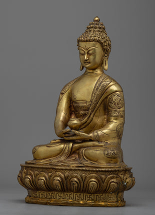 Dhyani Amitabha Buddha Statue | Traditional Himalayan Art Nepal