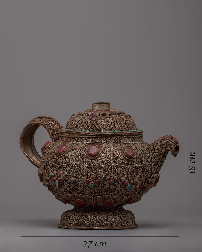 Large Tibetan Tea Pot | Uniting Tradition and Modern Comfort