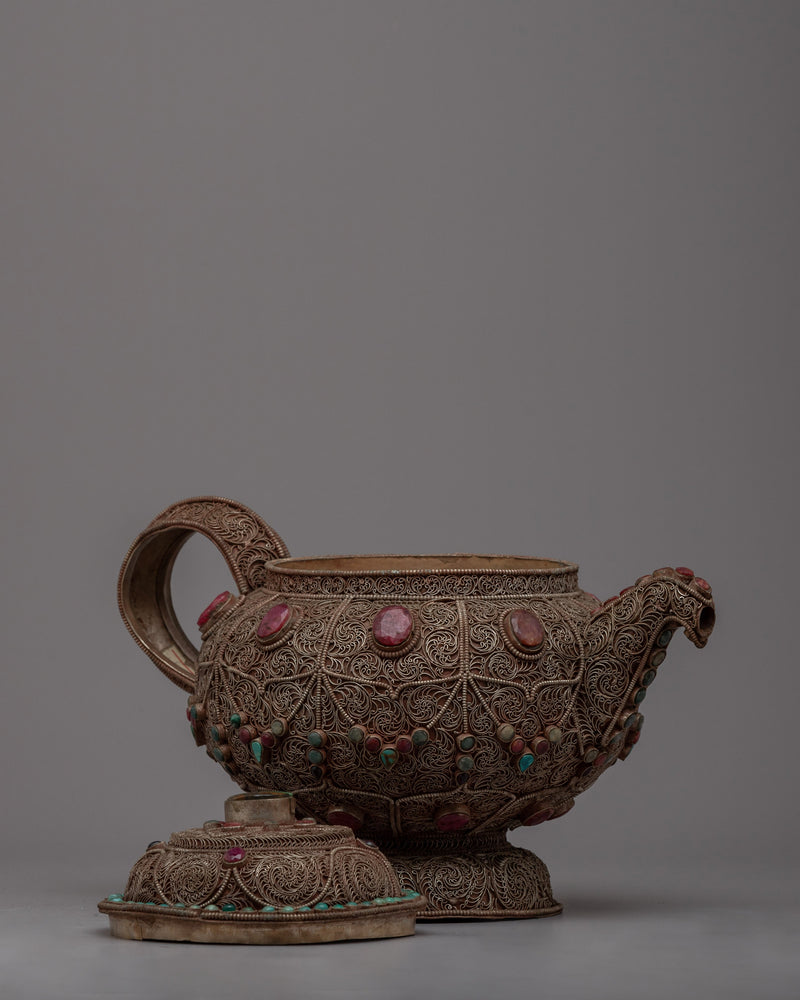 Large Tibetan Tea Pot | Uniting Tradition and Modern Comfort