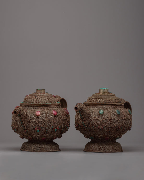 Traditional Tibetan Tea Set 