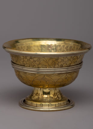 Sacred Copper Offering Bowl: Gilded in 24k Gold | A Reverent Gesture