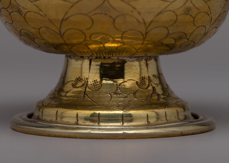 Sacred Copper Offering Bowl: Gilded in 24k Gold | A Reverent Gesture