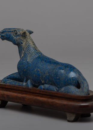Lapis Lazuli Horse Statue | Elegant Home Decor and Spiritual Symbol