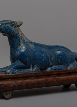 Lapis Lazuli Horse Statue | Elegant Home Decor and Spiritual Symbol