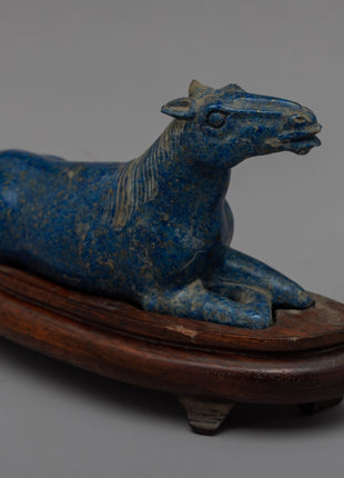 Lapis Lazuli Horse Statue | Elegant Home Decor and Spiritual Symbol