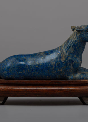 Lapis Lazuli Horse Statue | Elegant Home Decor and Spiritual Symbol