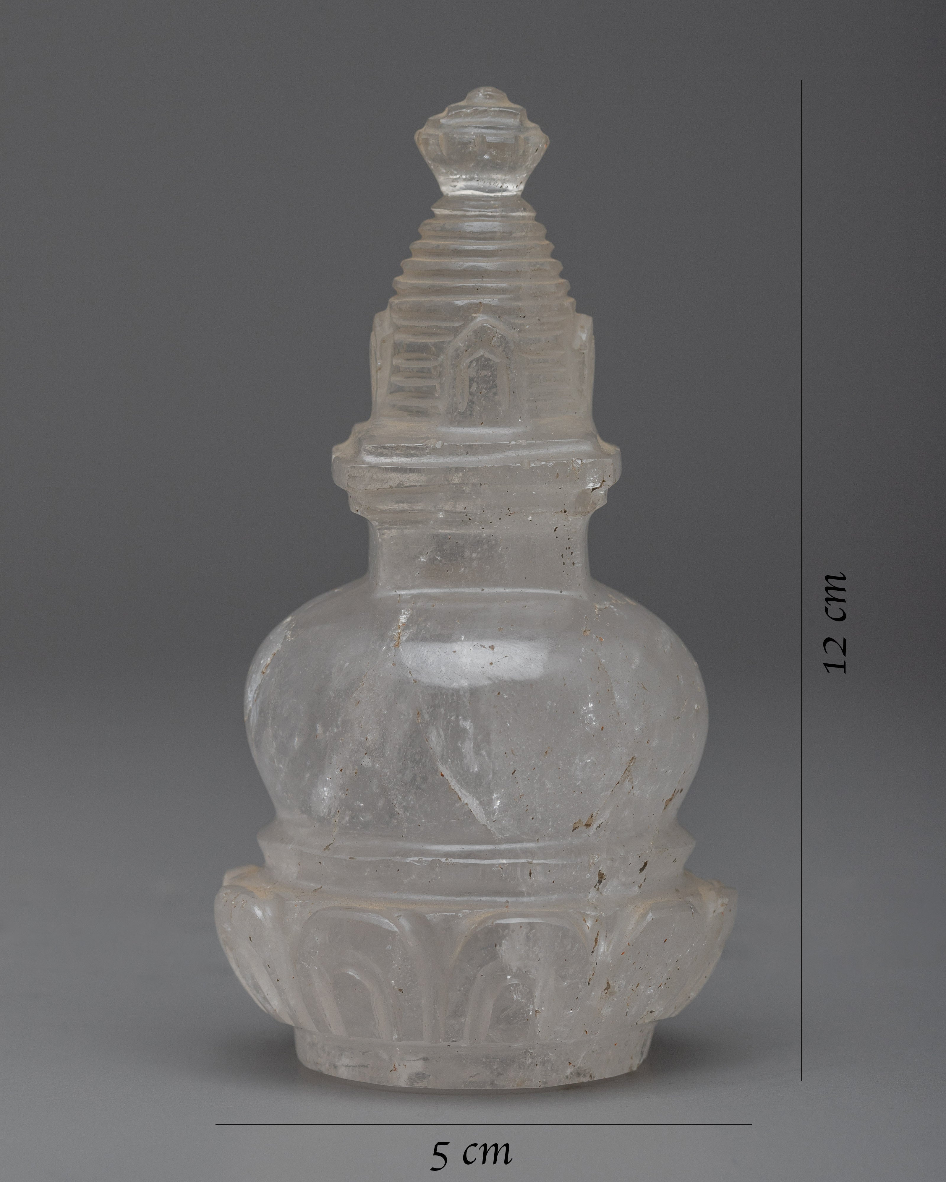 Spiritual Crystal Stupa Figurine | Symbol of Transformation