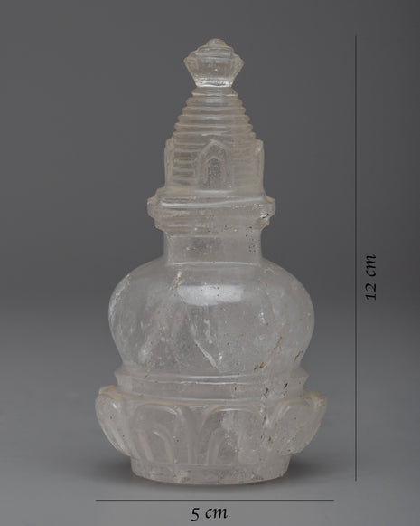 Spiritual Crystal Stupa Figurine | Symbol of Transformation