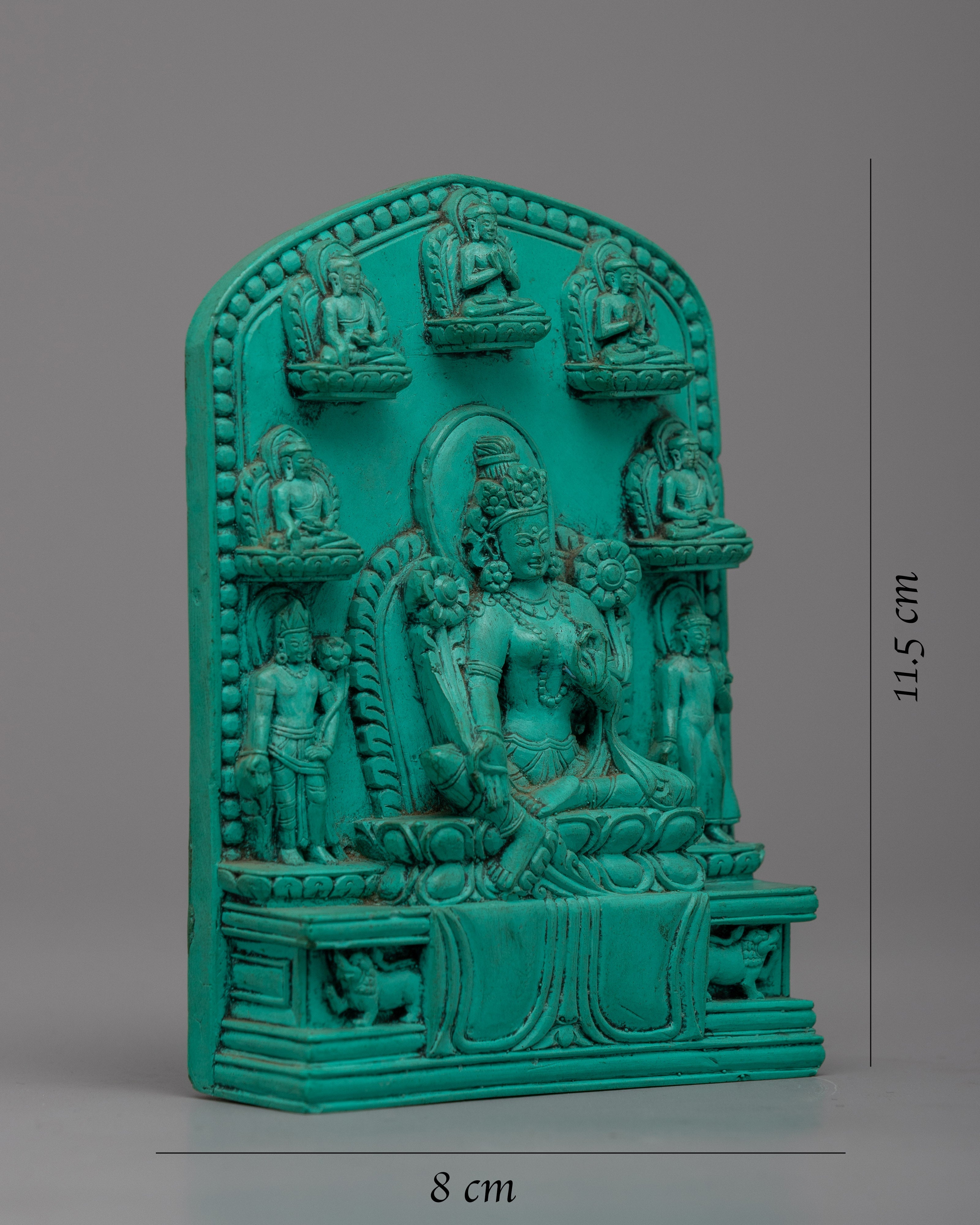 Mother Green Tara Buddha Statuette | Embrace of Compassion