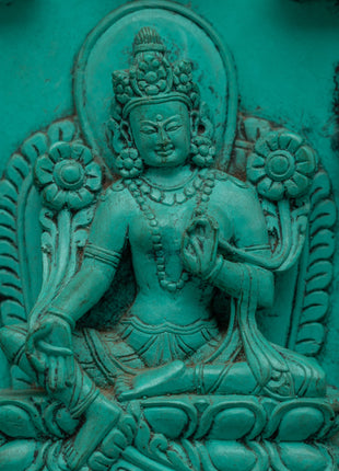 Mother Green Tara Buddha Statuette | Embrace of Compassion