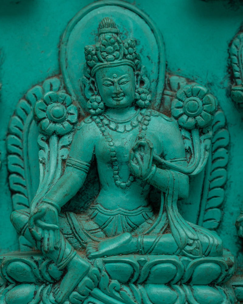 Mother Green Tara Buddha Statuette | Embrace of Compassion