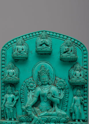 Mother Green Tara Buddha Statuette | Embrace of Compassion