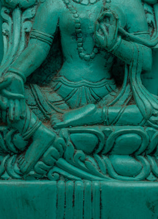 Mother Green Tara Buddha Statuette | Embrace of Compassion
