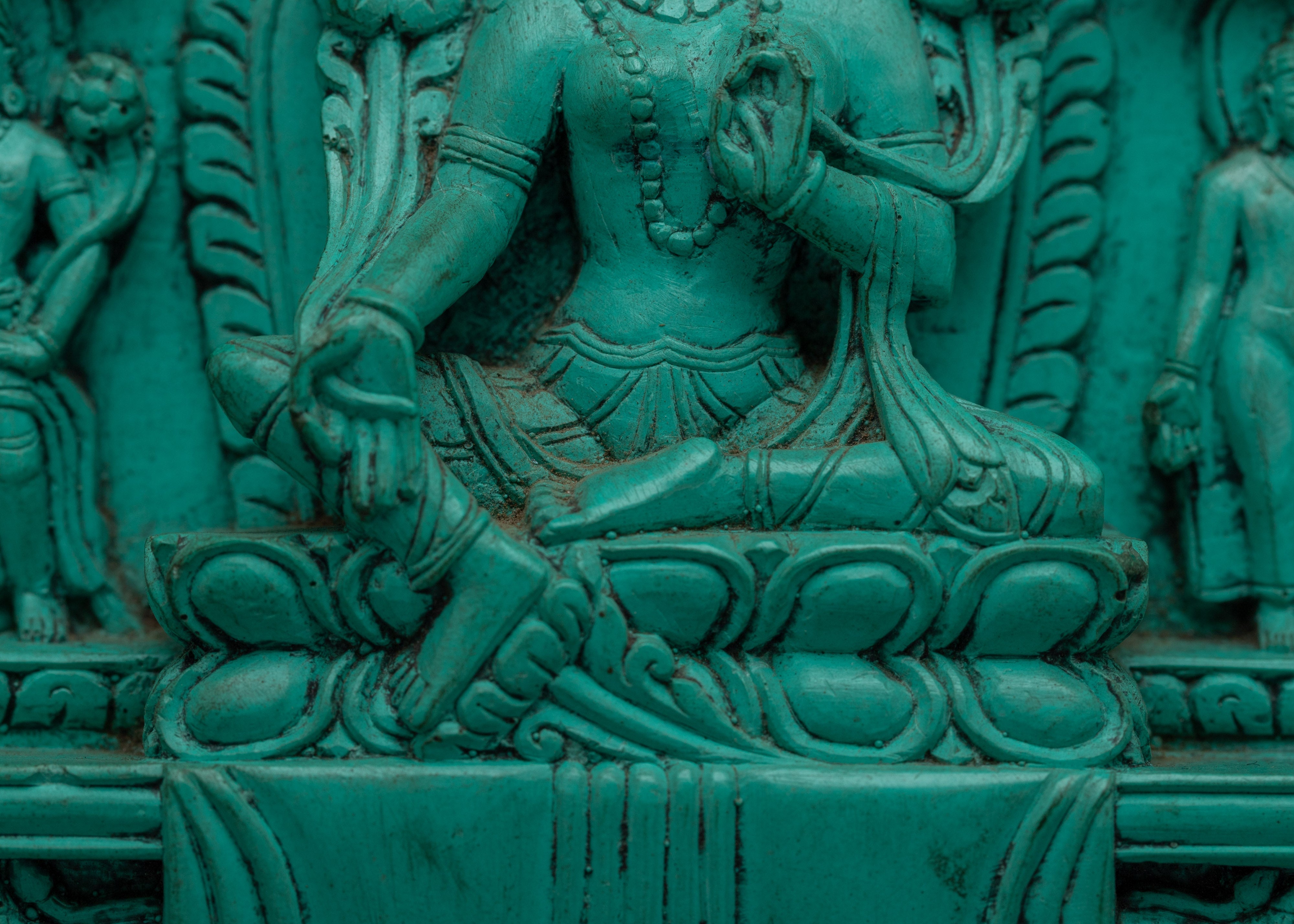 Mother Green Tara Buddha Statuette | Embrace of Compassion