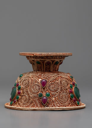 Set of 7 Handcrafted Offering Bowls | Perfect for Your Buddhist Altar