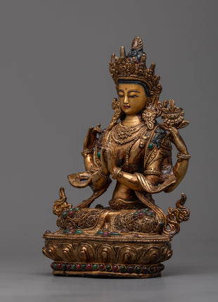 Chenresig Avalokiteshvara Statue | Bodhisattva of Great Compassion