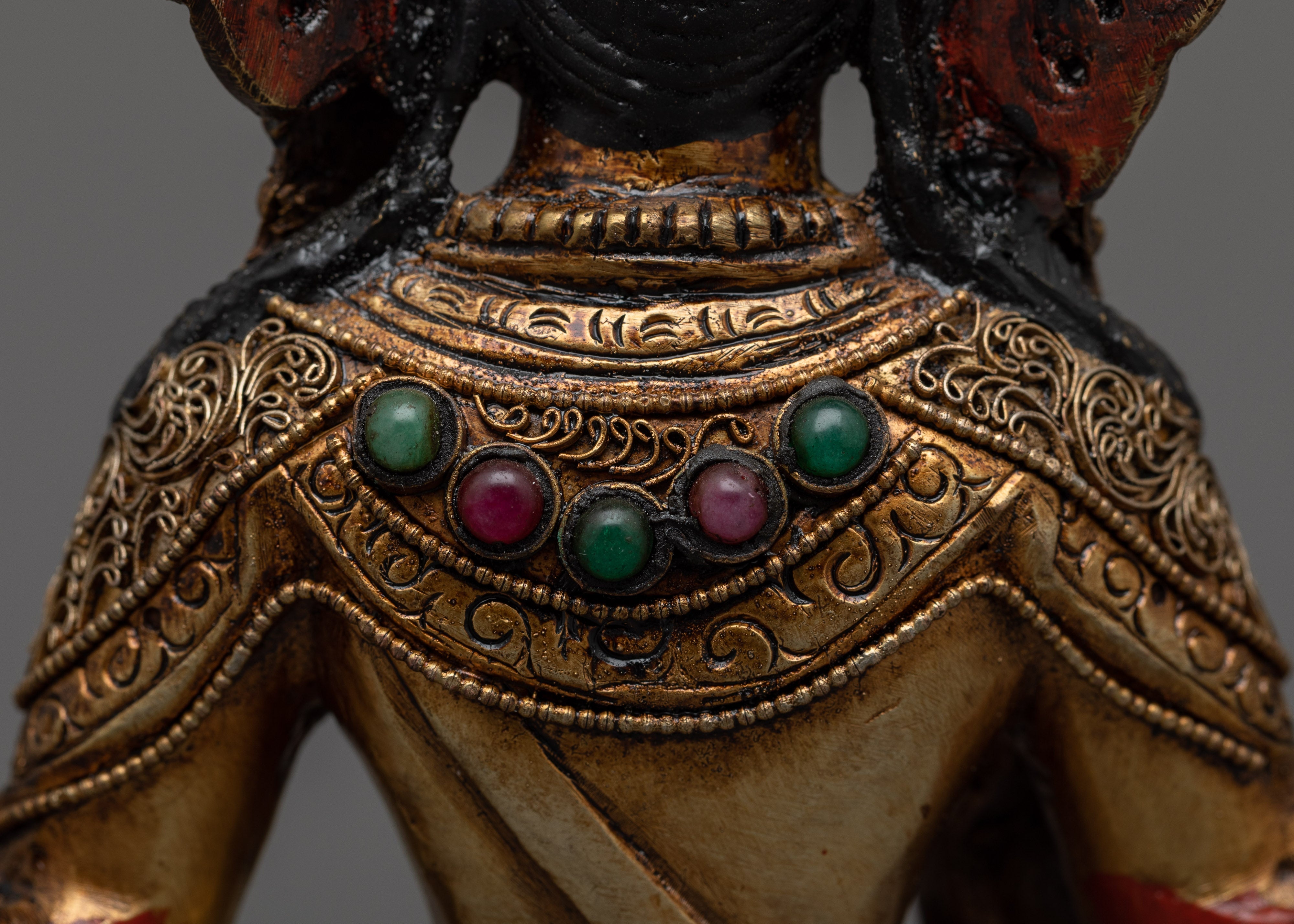 Himalayan Vajrasatva Buddhist Deity Figurine | Spiritual Decor for Spiritual Growth
